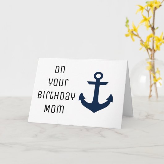 お母さん**いかり** カード (黄色い花)