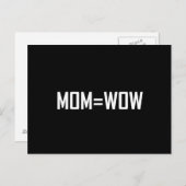 お母さん、うわー白 ポストカード (正面/裏面)