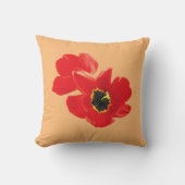 お母さん、おばあちゃん家族、お友達のためのケシの花 クッション (正面)