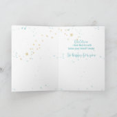 お母さん、おめでとう、星のベビー カード (内部)
