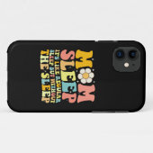 お母さん+おやすみ+面白い+母の日+グルーヴィー+レトロ Case-Mate iPhoneケース (裏面(横))