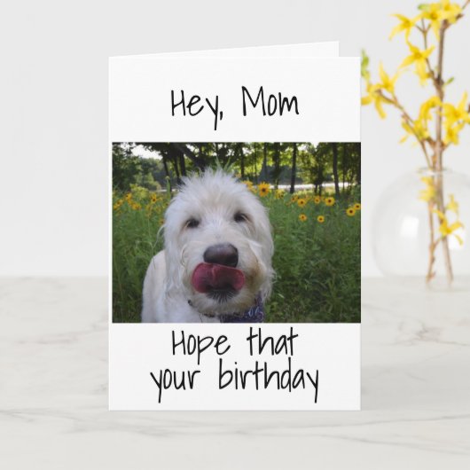 ***お母さん***「お嬢さん」になれて嬉しい誕生日 カード (黄色い花)