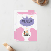 お母さん、お母さん、パパ – グローバル・デー・オブ・ペアレント ノートカード (正面/裏面インサイチュ)