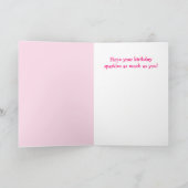 「お母さん」かわいいガチョウの誕生日カード カード (内部)