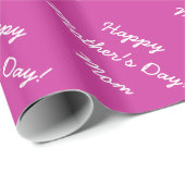 お母さん|のピンクのための母の日の包装紙 ラッピングペーパー (ロールコーナー)