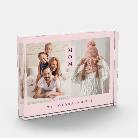 お母さん|の赤面のピンクのため フォトブロック (左)