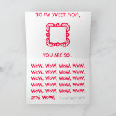 お母さん、わあ、お母さんの日 カード (内部)