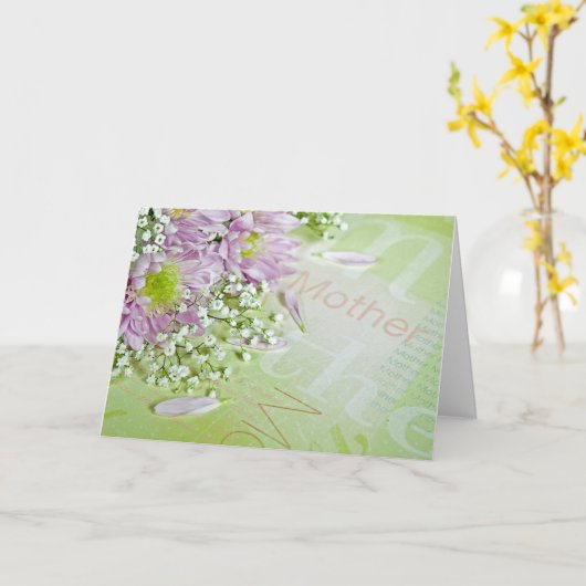 お母さん カード (黄色い花)