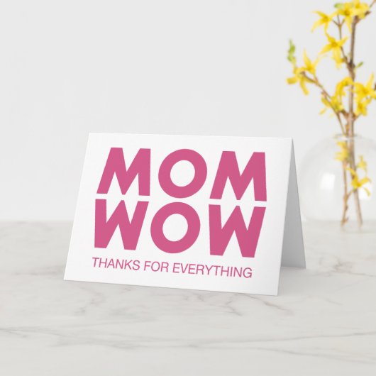 お母さん！ カード (黄色い花)