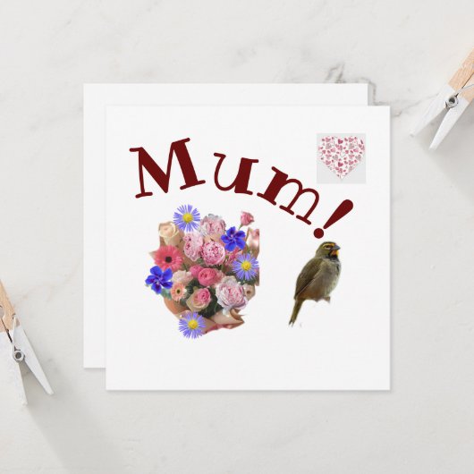 お母さん カード (正面/裏面インサイチュ)