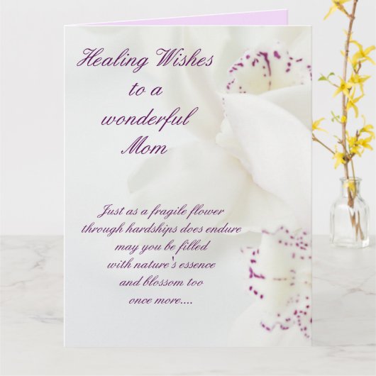 お母さん カード (黄色い花)