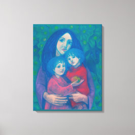 お母さん&キッズアートのお母さん キャンバスプリント