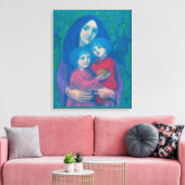 お母さん&キッズアートのお母さん キャンバスプリント (インサイチュ (リビング))