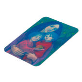 お母さん&キッズアートのお母さん マグネット (左側)