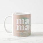 お母さん コーヒーマグカップ<br><div class="desc">このマグカップは絵の具のよモダンうな背景とはっきりしたタイポグラフィを備えており、所有者を明確に特定できます。デートと写真の場所はオプションで用意。このマグカップは、ママに素晴らしどれだけのお客様を見せるの気にか。</div>