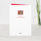 お母さん、ゴールデンリトリーブクリスマスカード シーズンカード (裏面)