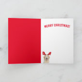 お母さん、ゴールデンリトリーブクリスマスカード シーズンカード (内部)