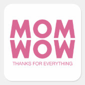 お母さん！ スクエアシール (正面)