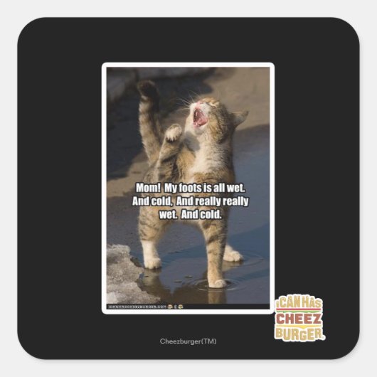 お母さん！ スクエアシール (正面)