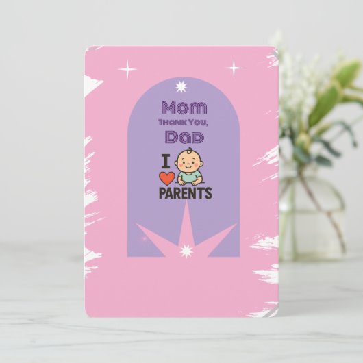 お母さん&パパ – グローバルデーの親カード (スタンド正面)