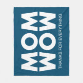 お母さん！ フリースブランケット (正面)