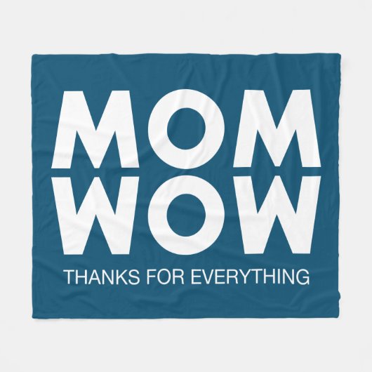 お母さん！ フリースブランケット (正面(横))