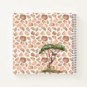 お母さん|ベビーキラフェサファリベイビーシャワーゲストブック ノートブック (裏面)