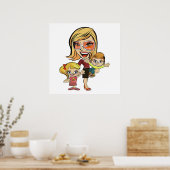 お母さん ポスター (キッチン)