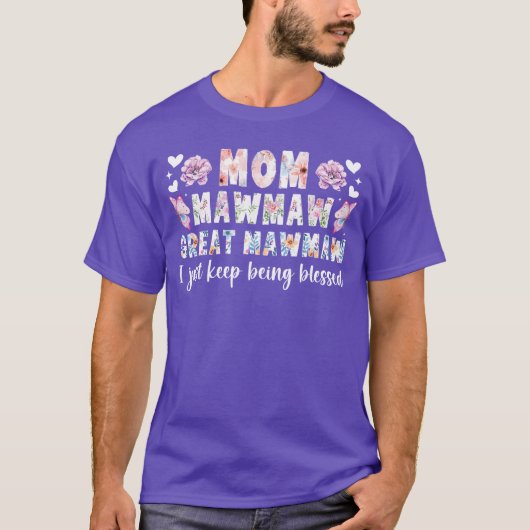 お母さん マウムマウ 偉大なマウムマウ 祝福され続ける 偉大なM Tシャツ (正面)