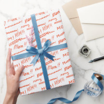 お母さん！ママ！母おもしろいの日の贈り物ラッピング紙