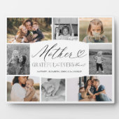 お母さん、写真コラージュに感謝 フォトプラーク (正面)