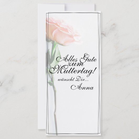 お母さん – 単に掛け替えのない | クラシック-バラ (裏面)