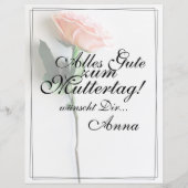 お母さん – 単に掛け替えのない | クラシック-バラ (裏面)