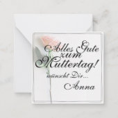 お母さん – 単に掛け替えのない | クラシック-バラ ノートカード (裏面)