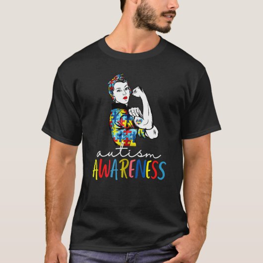 お母さん 壊れない 自閉症啓発 Tシャツ (正面)
