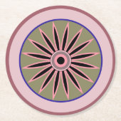 お母さん、妹、娘、友達へのギフト ラウンドペーパーコースター (正面)