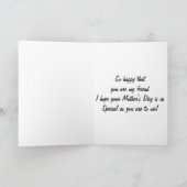 **お母さん**幸せだから私の友達 カード (内部)