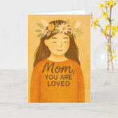 お母さん、愛されている カード (黄色い花)