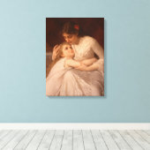 お母さん（愛娘とお母さん） キャンバスプリント (インサイチュ (ウッドフロア))