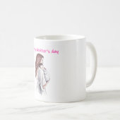 「お母さん、毎日が君の日だ。おかあさん」 コーヒーマグカップ (正面右)