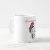 「お母さん、毎日が君の日だ。おかあさん」 コーヒーマグカップ (正面左)