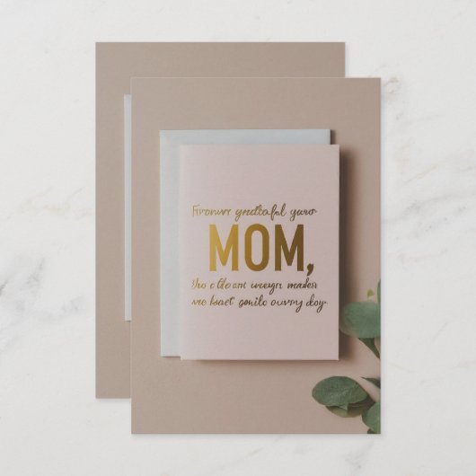 「お母さん、永遠に愛に感謝 (正面/裏面)