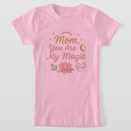 お母さん、私の魔法よ」 Tシャツ (レイダウン)