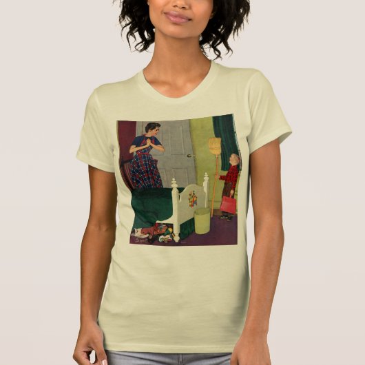 お母さん、私は私の部屋をきれいにしました! Tシャツ (正面)