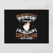 お母さん - 空港の交通管制官のように忙しい ポストカード (正面)