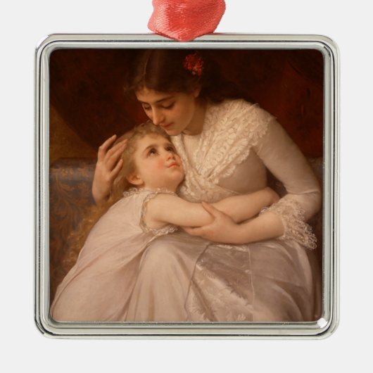 お母さん(謝り、後悔、許す) メタルオーナメント (正面)