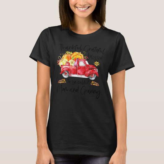 お母さん&賛美グランと呼ばれてありがたい Tシャツ (正面)