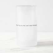 「お母さん、過去をお許し。母の日おめでとう! フロストグラスビールジョッキ (中央)