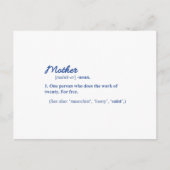お母さん 面白い 母の日おめでとう ママ かっこいいお母さん ポストカード (正面)