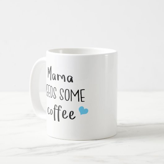 お母さん- Needs Coffeeママのための最も最高のなギフト コーヒーマグカップ (正面左)